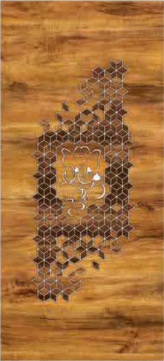 WPC digital print door design SGD-028