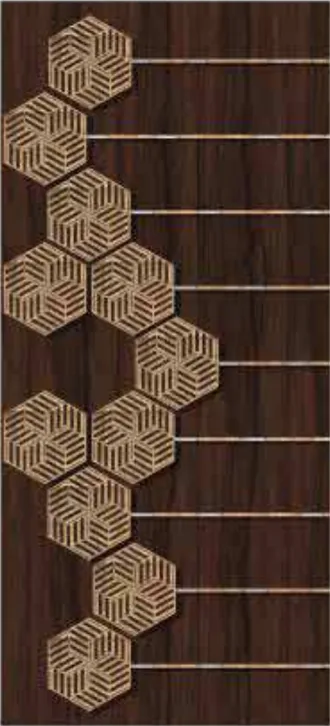 WPC digital print door design SGD-044