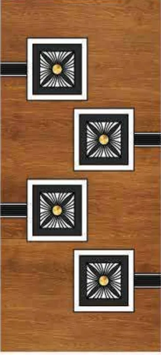 WPC digital print door design SGD-126