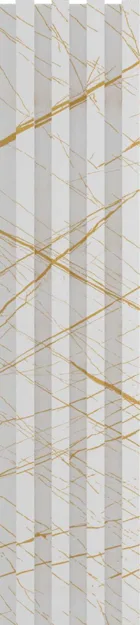 Green Plastwood WPC louver design 128, 24 mm