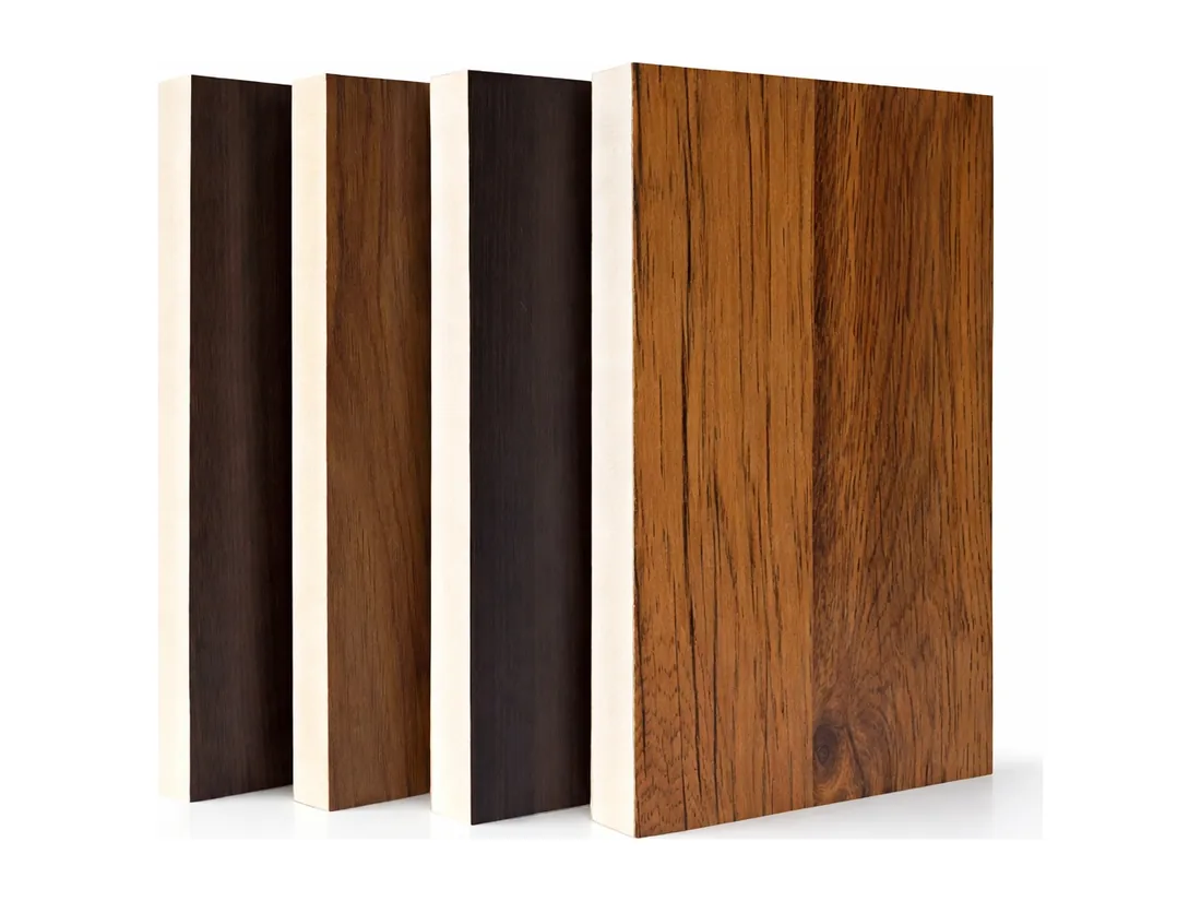 WPC 3 layer boards with wood-grain laminate