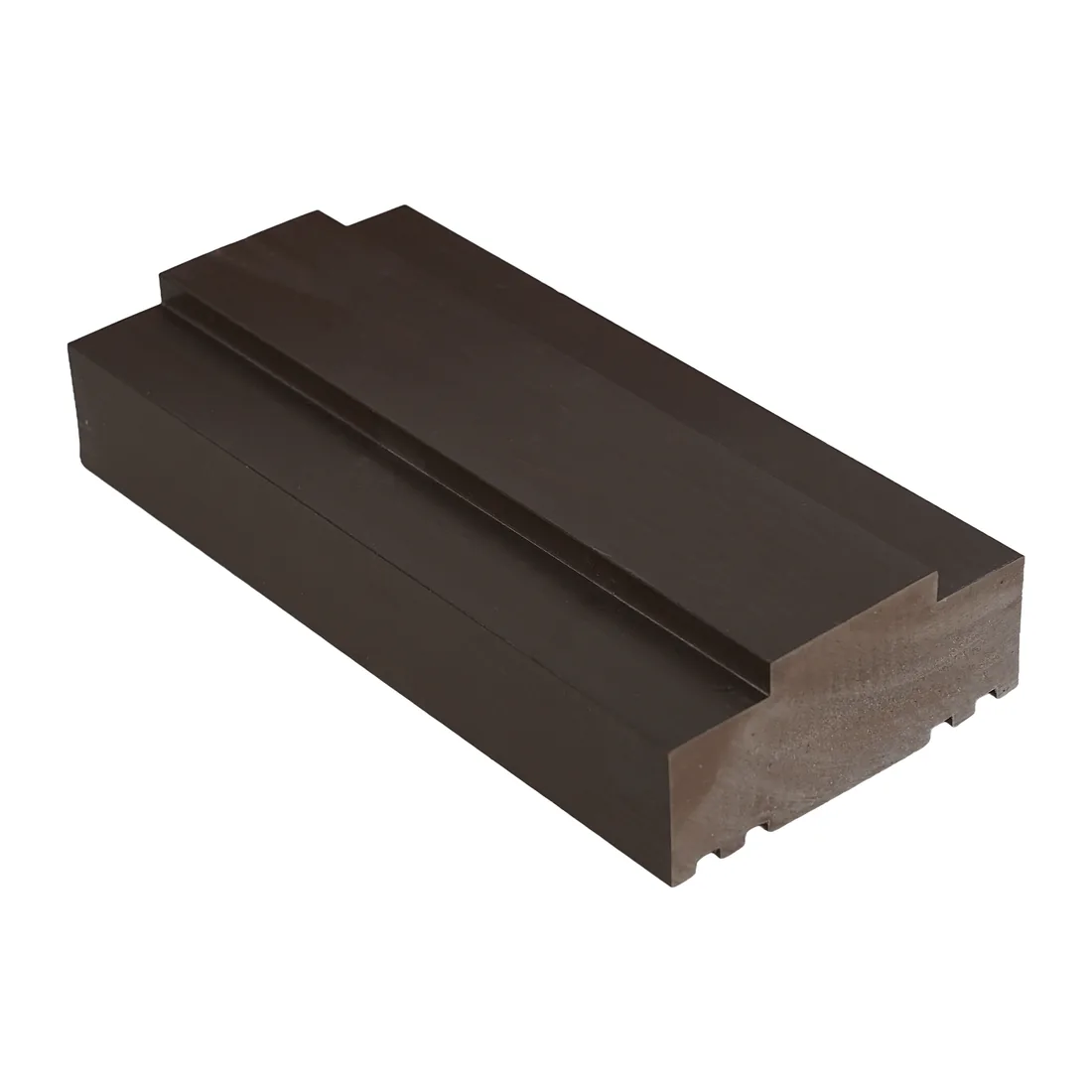 Single rebate WPC chaukhat profile in Chocolate Brown