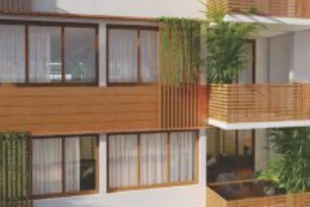 WPC planks used on balcony fronts